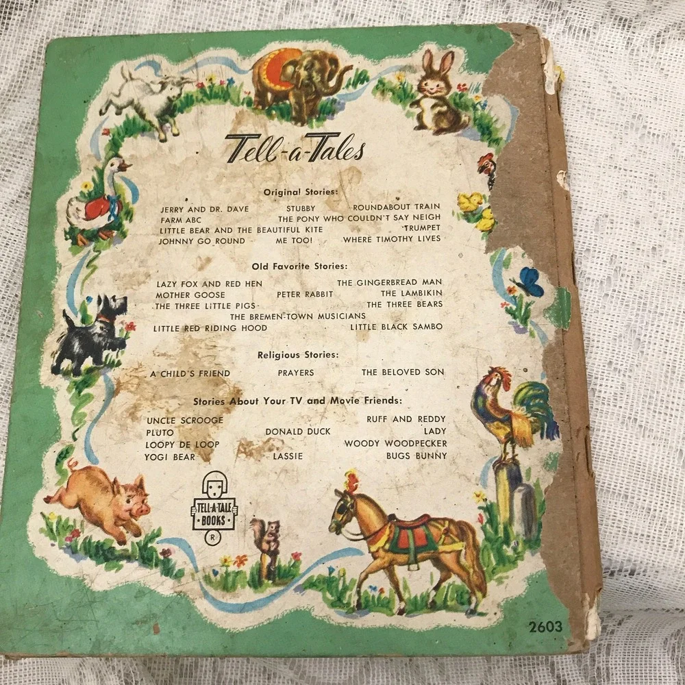Vintage Children's Books, Three Books Disney Chicken Little Whitman Tell a Tale‎